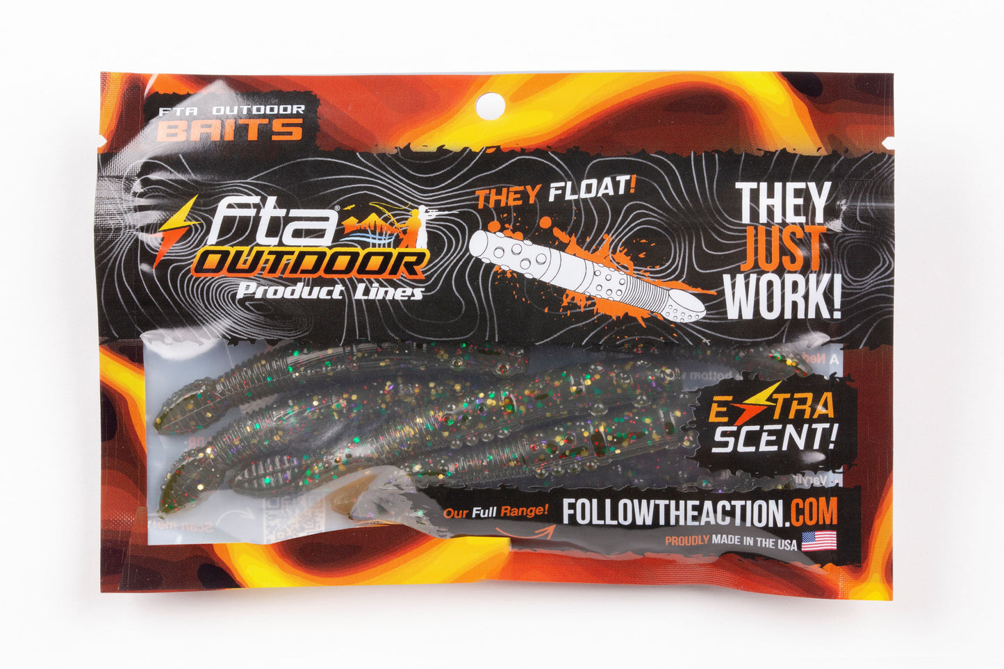 FTA Outdoor HammerStik 3" Soft Plastic Ned Rig Worm
