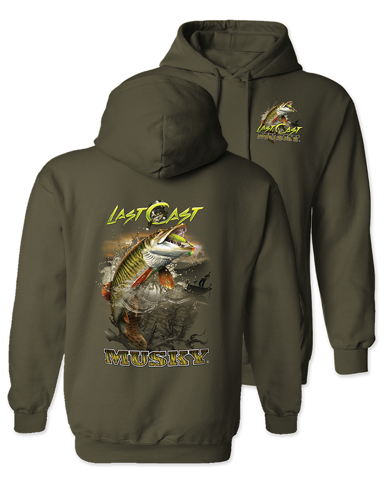 Fishing hooded sweatshirt sale