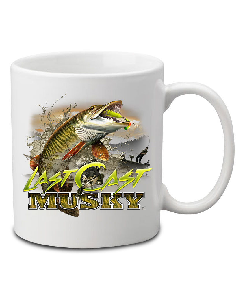 Musky "Last Cast" T-Shirt and Mug Premium Gift Set