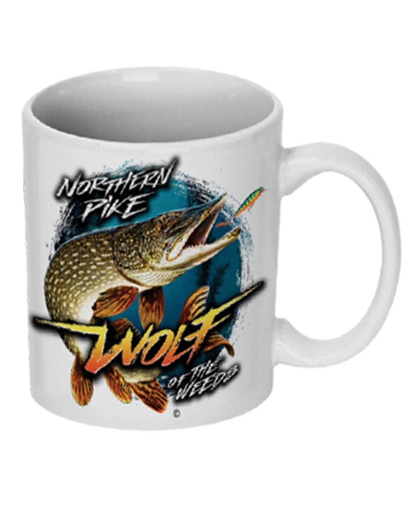 Northern Pike “Wolf of the Weeds” T-Shirt and Mug Premium Gift Set