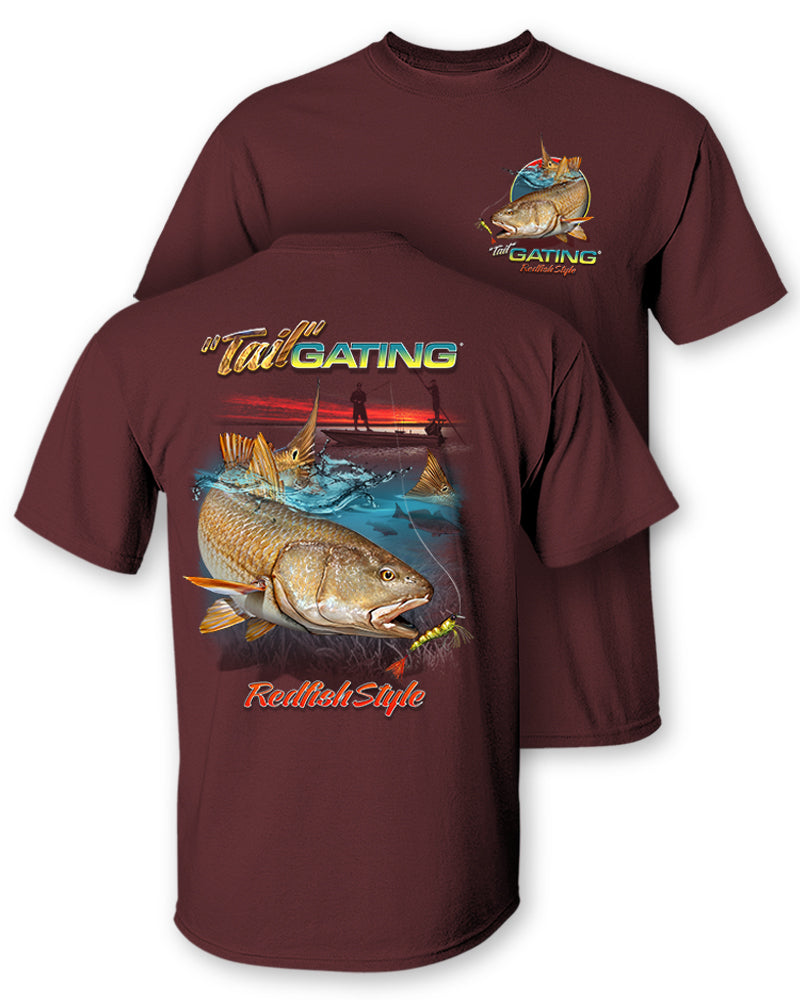 Redfish "Tail"Gating T-Shirt and Mug Premium Gift Set