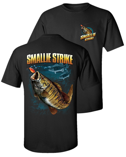 Smallmouth Smallie Strike Two-Sided T-Shirt