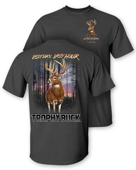 Whitetail Deer "Trophy Buck" Two-Sided Short Sleeve T-Shirt