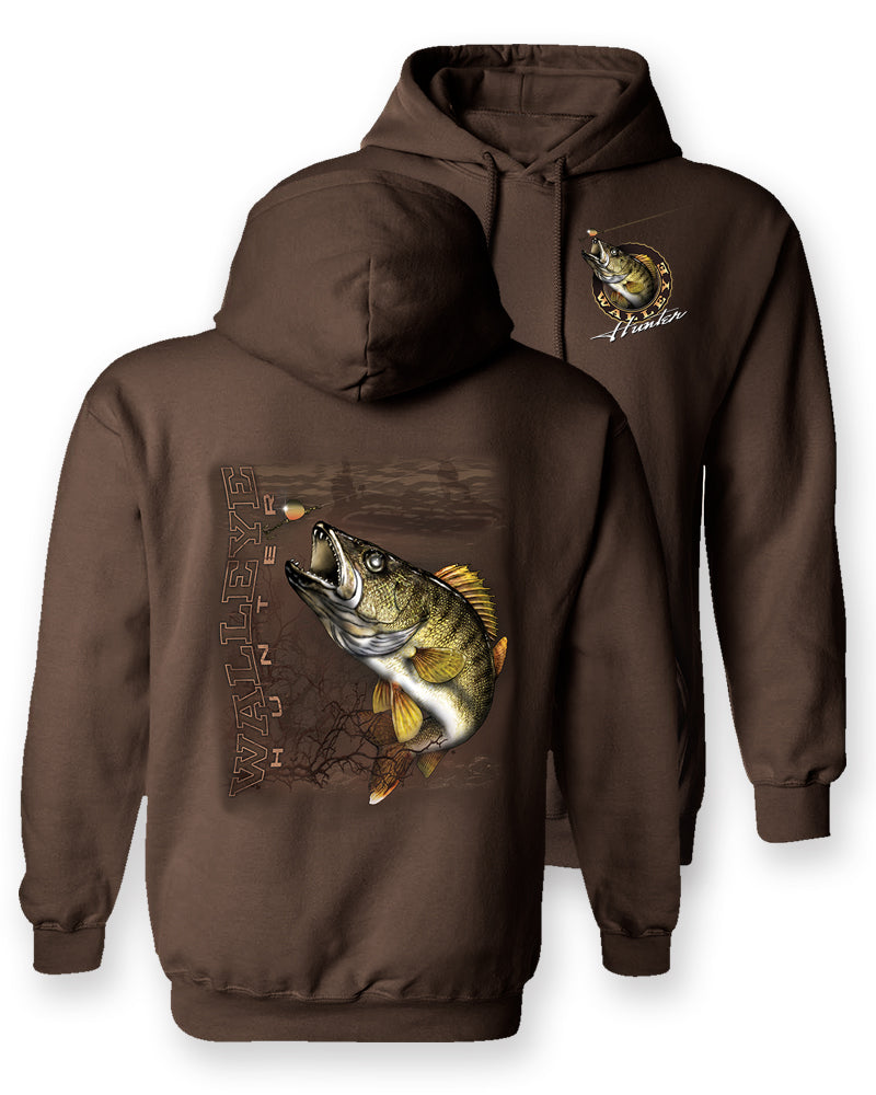 Walleye Walleye Hunter Two-Sided Hooded Sweatshirt – Follow The Action  Product Lines