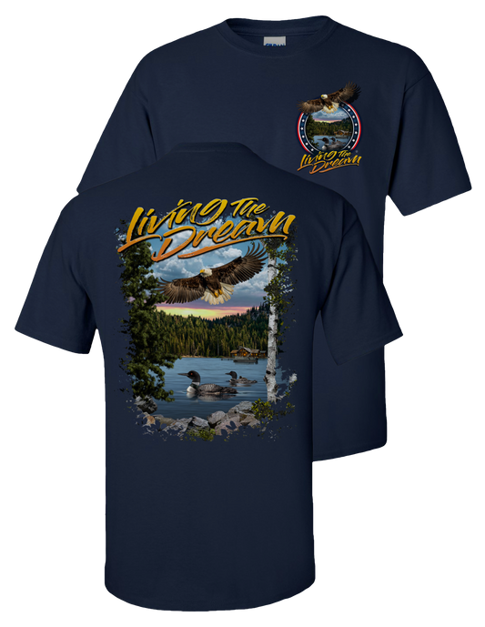 "Living The Dream" Two-Sided Short Sleeve T-Shirt