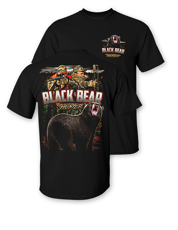 Black Bear Hunter Two-Sided Short Sleeve T-Shirt