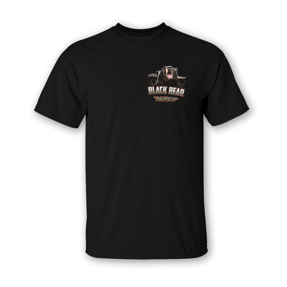Black Bear Hunter Two-Sided Short Sleeve T-Shirt