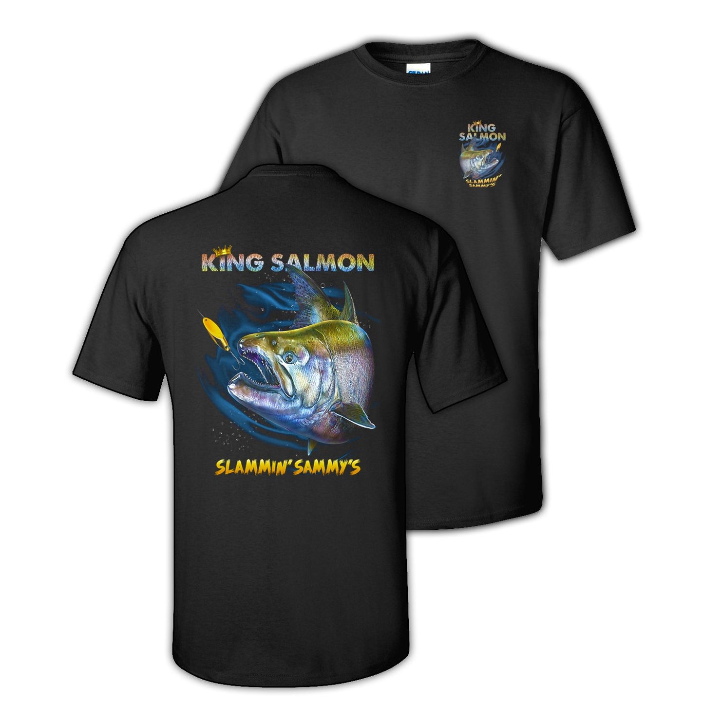 King Salmon “Slammin’ Sammy’s” Two- Sided Short Sleeve T-Shirt