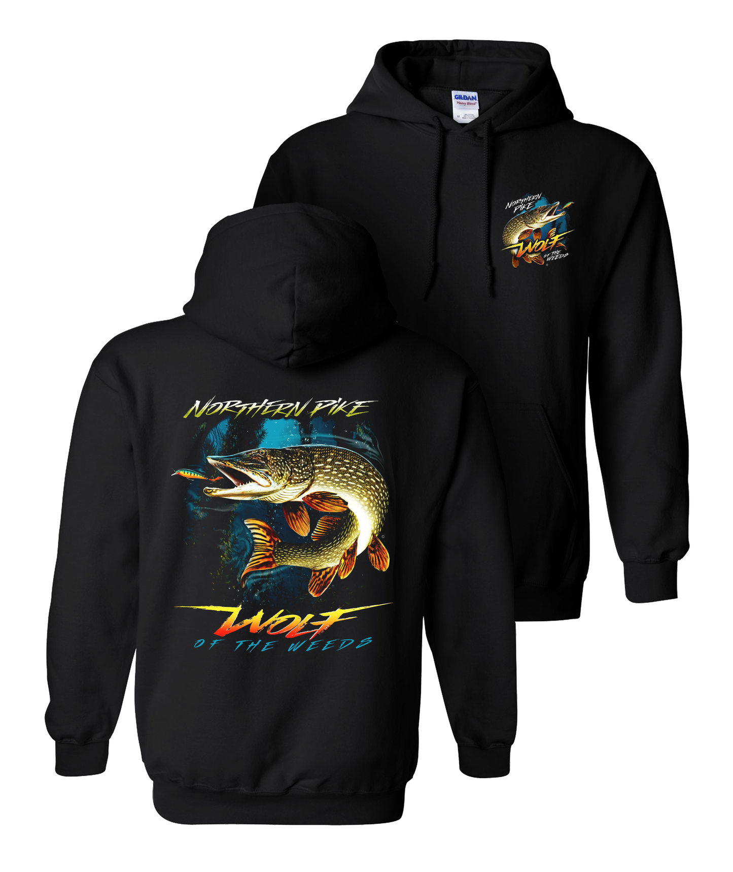 Northern Pike “Wolf of the Weeds” Hoodie