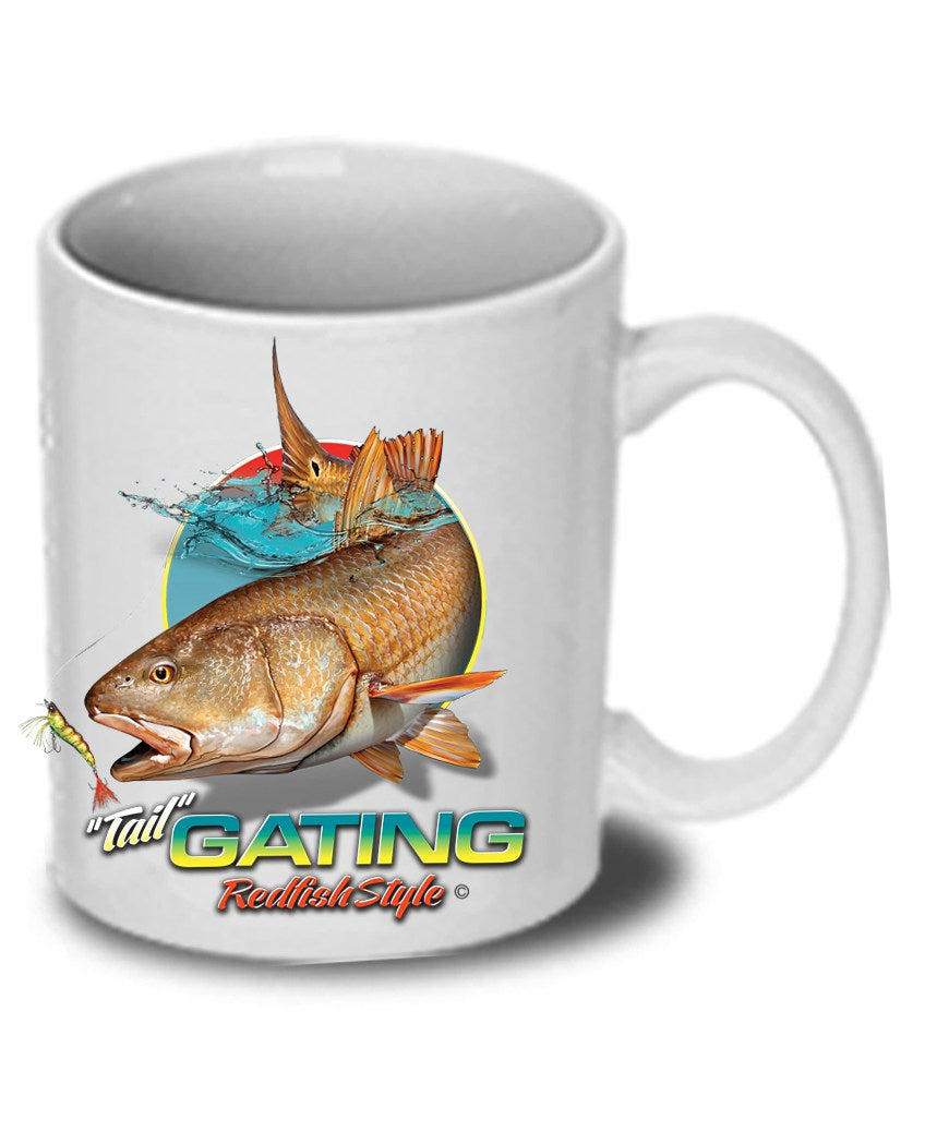 Redfish "Tail"Gating Ceramic Mug