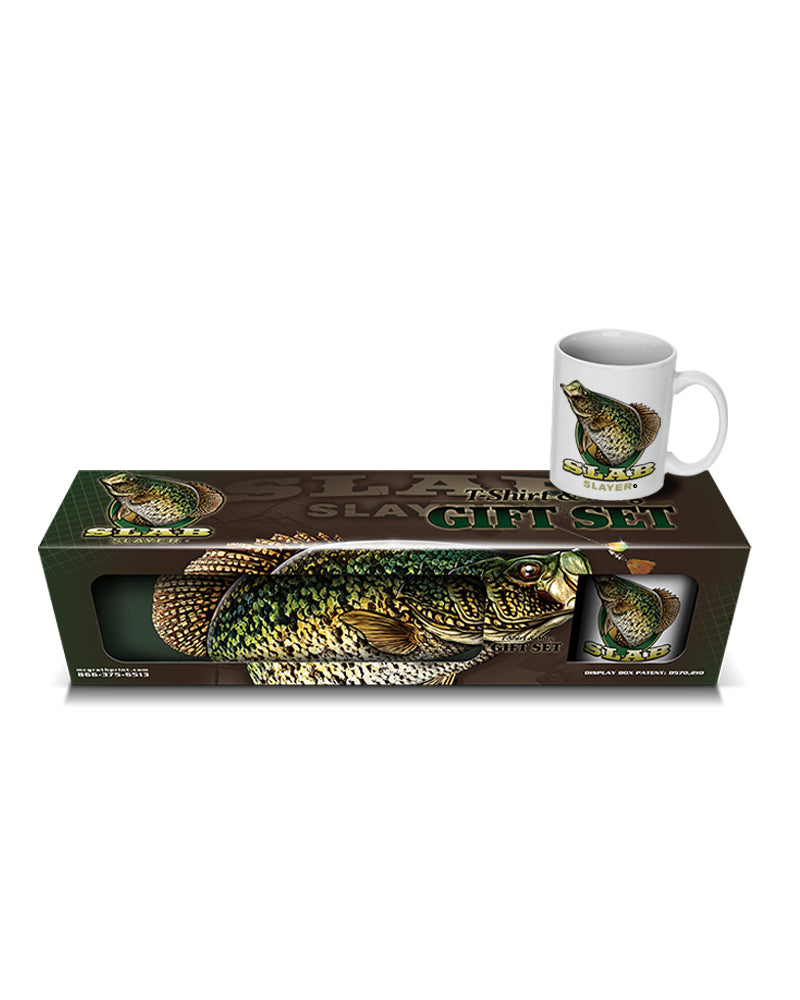 Crappie “Slab Slayer” T-Shirt and Mug Premium Gift Set