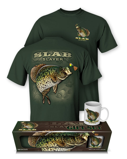 Crappie “Slab Slayer” T-Shirt and Mug Premium Gift Set