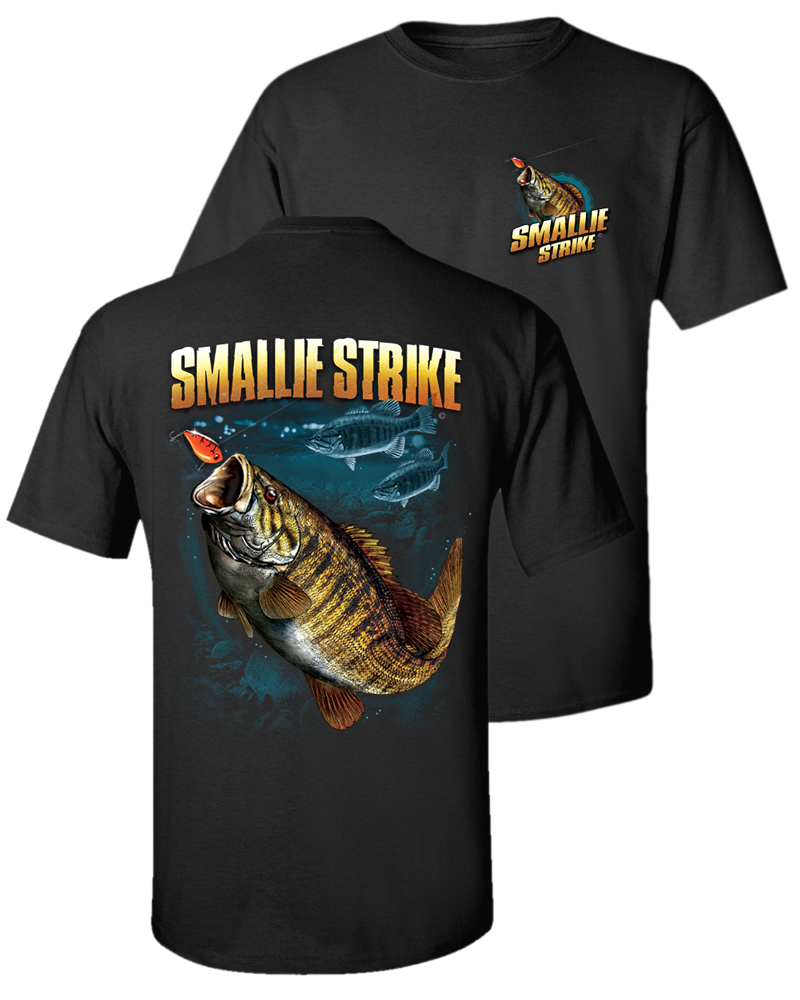 Smallmouth Smallie Strike Two-Sided T-Shirt