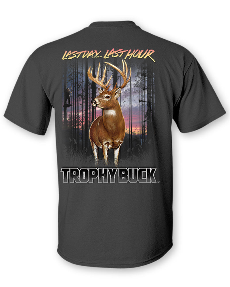 Whitetail Deer "Trophy Buck" Two-Sided Short Sleeve T-Shirt