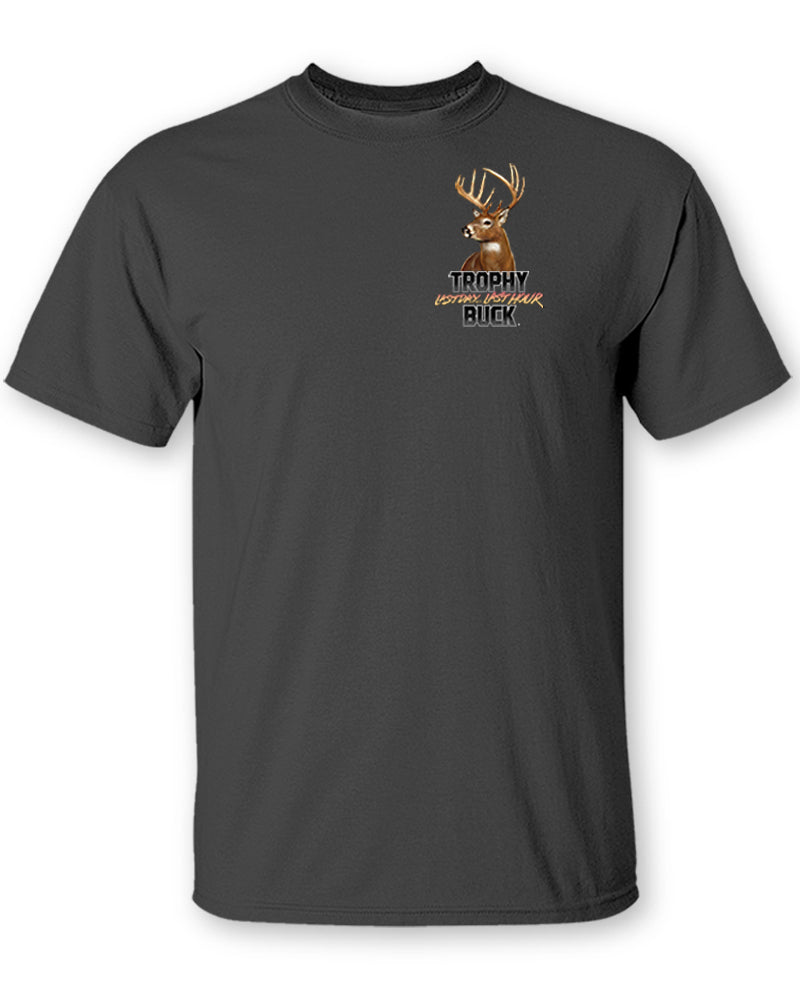 Whitetail Deer "Trophy Buck" Two-Sided Short Sleeve T-Shirt