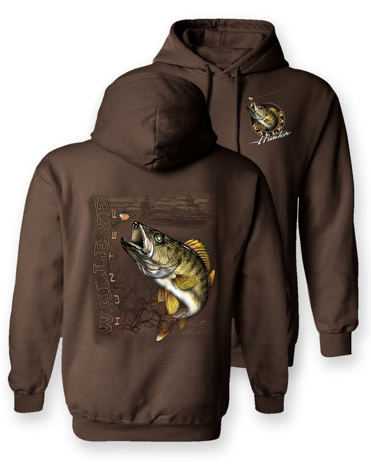 Walleye "Walleye Hunter" Two-Sided Hooded Sweatshirt