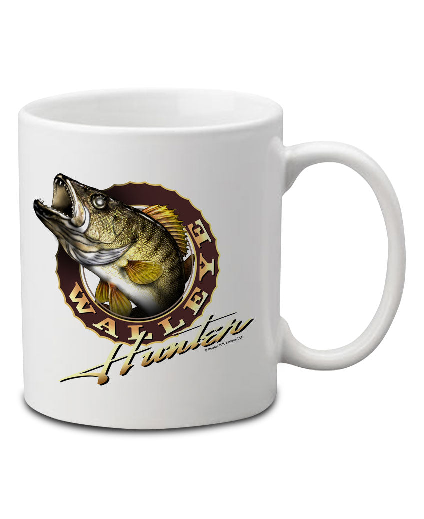 Walleye Hunter T-Shirt and Mug Premium Gift Set