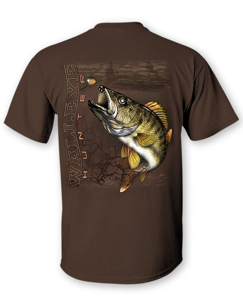 Walleye Hunter Two-Sided Short Sleeve T-Shirt
