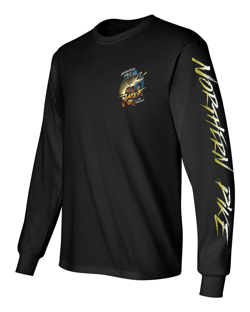 Northern Pike “Wolf of the Weeds” Long Sleeve T-Shirt